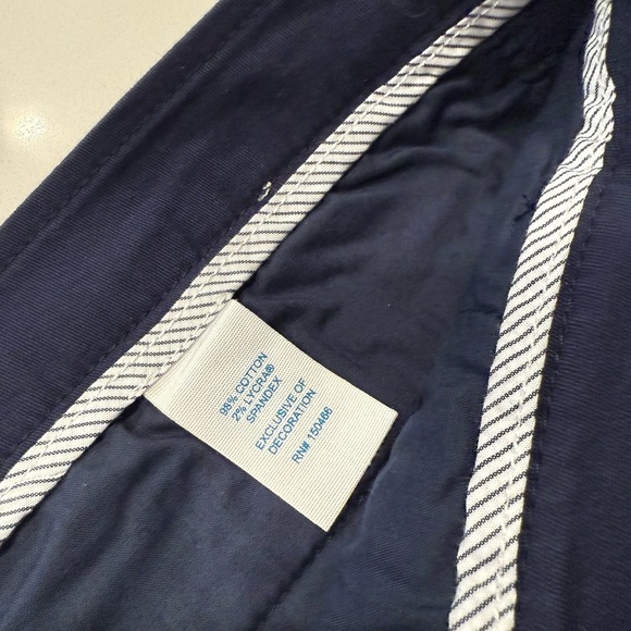 NWT Market & Spruce Dark Blue Women's Chino Shorts Sz 16 - Picture 4 of 7